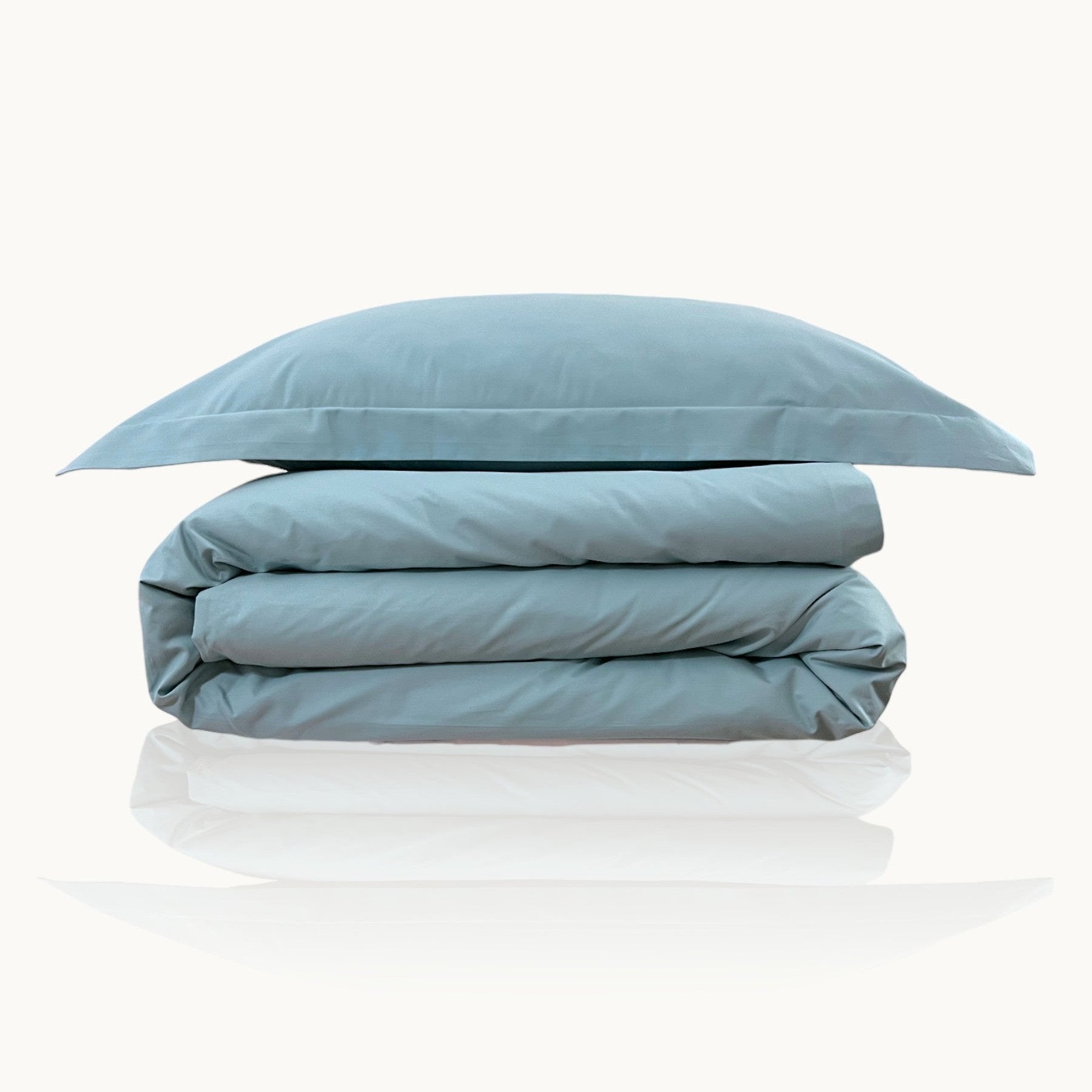 #Farbe_Atlantic Luxuriöses Bettwäsche-Set aus ägyptischer Baumwolle in Sanftblau, Percale Stoff mit 600 Fäden, ideal für exklusiven Komfort und stilvolle Schlafzimmer.