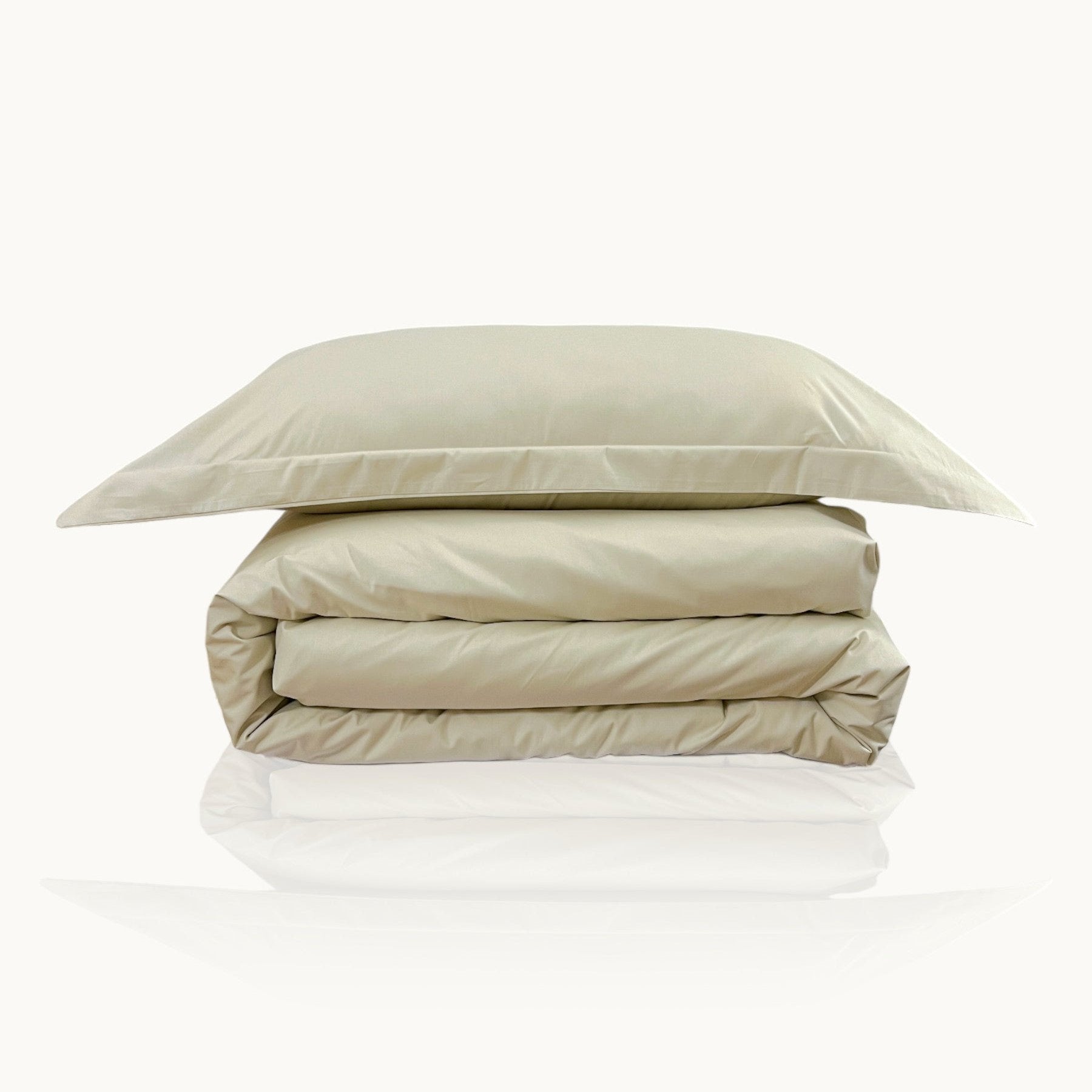 #Farbe_Linen Luxuriöses Bettwäsche-Set aus ägyptischer Baumwolle in natürlichem Leinen-Ton, Perkal Stoff mit 600 Fäden, ideal für exklusiven Komfort und stilvolle Schlafzimmer.