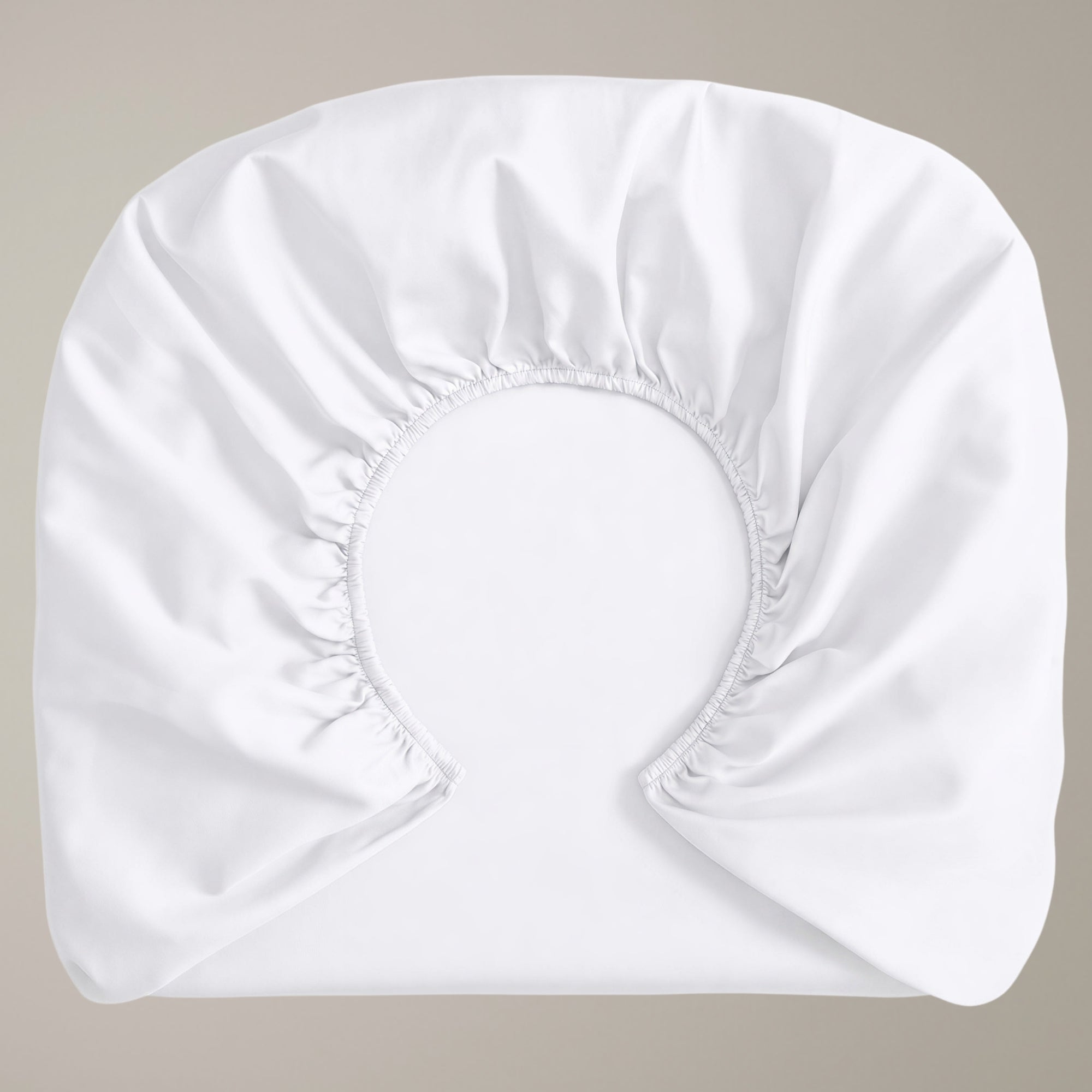 Finole Bettlaken in White, Spannbettlaken aus ägyptischer Baumwolle Perkal / Egyptian cotton Perkal fitted sheet #Farbe_White